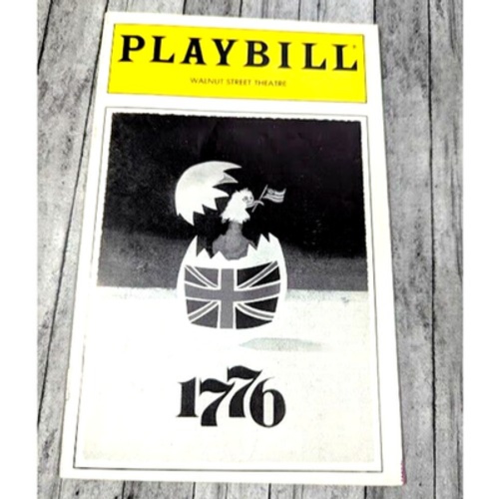 Playbill 1776 April 1997 Walnut Street Theatre Philadelphia Musical Program